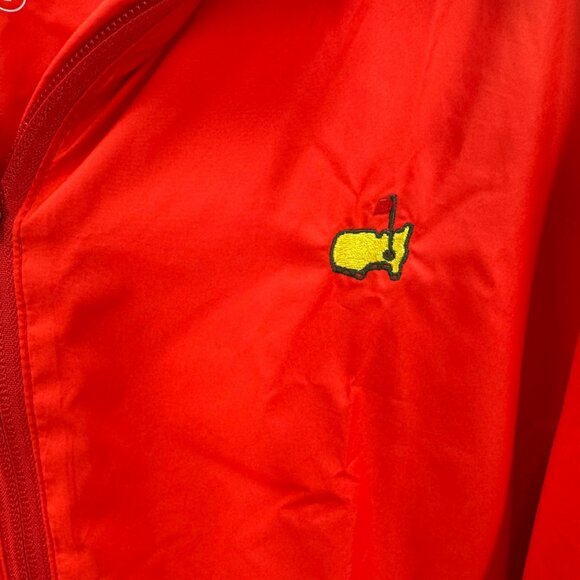 Peter Millar Masters Collection Red Windbreaker Jacket Mens Size Large - Picture 2 of 7